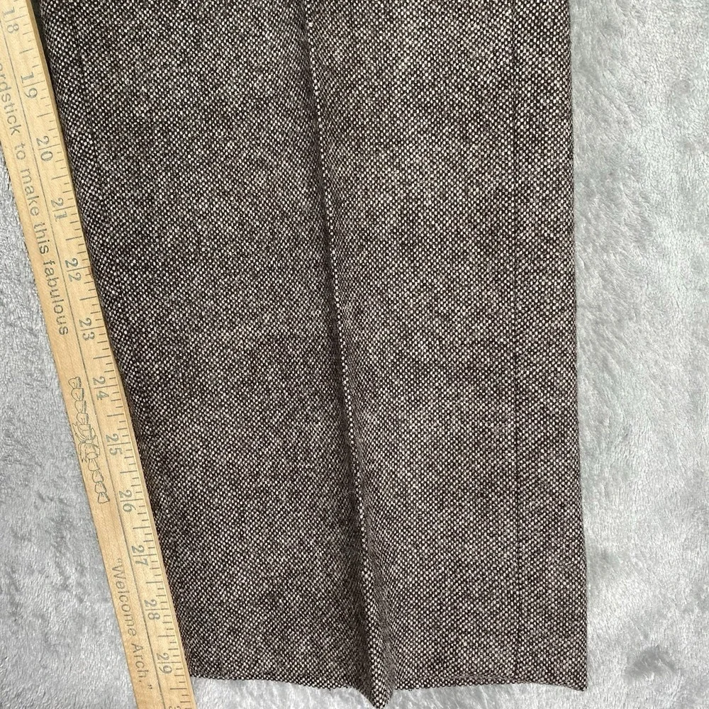 Banana Republic Vintage Straight Fit Pants Mens Size 34x30 Brown Wool Blend Prep